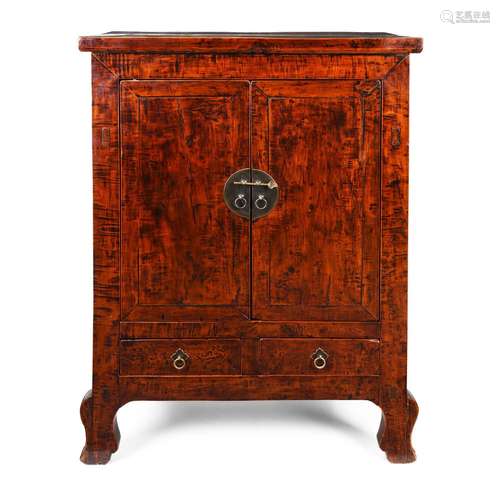 Walnut Chinese Cabinet From Gansu - 19thC