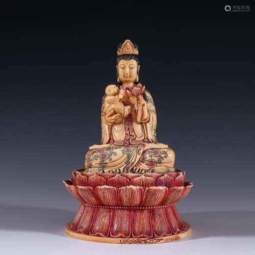 On the evening of the old.chinese Zi guanyin statuesSpecific...