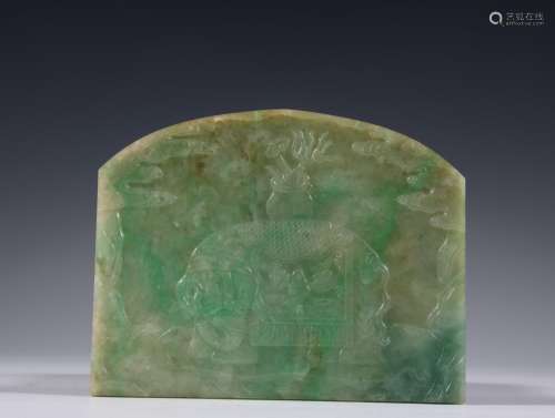 Jade carved jade "taiping have like" poemsSpecific...