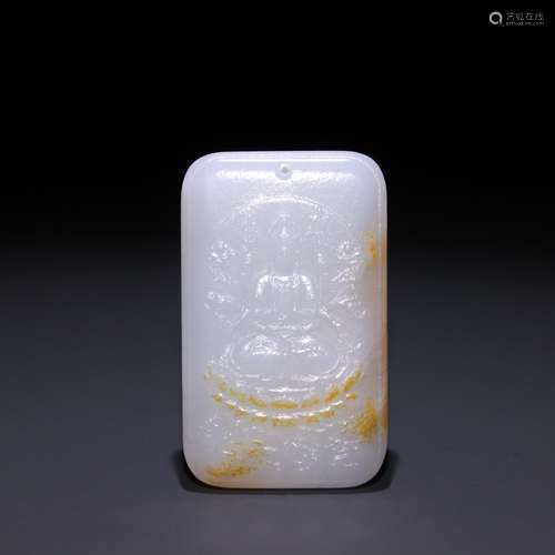 Hetian jade of guanyinSpecification: long and 6.25 cm wide a...