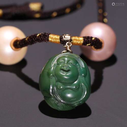 Maitreya, turquoise pendantSize, pearl bead diameter 1.8 cm ...