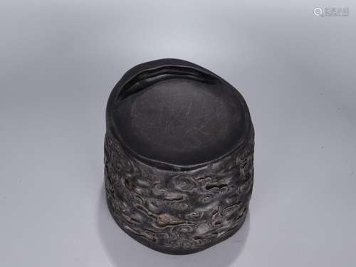 , the old pit side Shi Mangong moire inkstoneSize, 12.6 cm h...