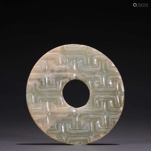 Jade, ancient jade chainsSpecification: 7.6 0.5 cm thick hea...