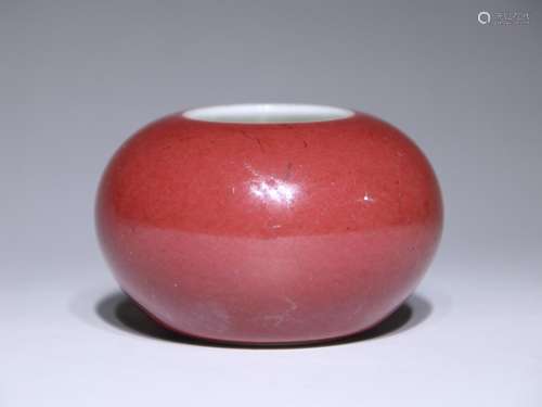 Ji red glaze small jugs - high 4 cm abdominal diameter 6.8 c...