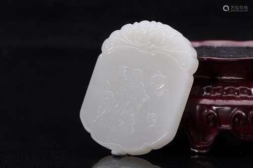 A: hetian jade liveLong and 5.6 cm wide and 4.5 cm thick, 0....