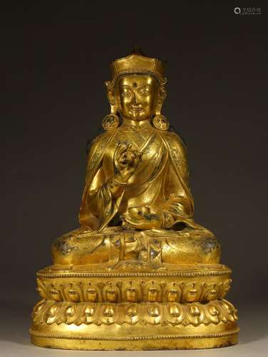 , copper padmasambhava statueSpecification: length of 23 cm ...