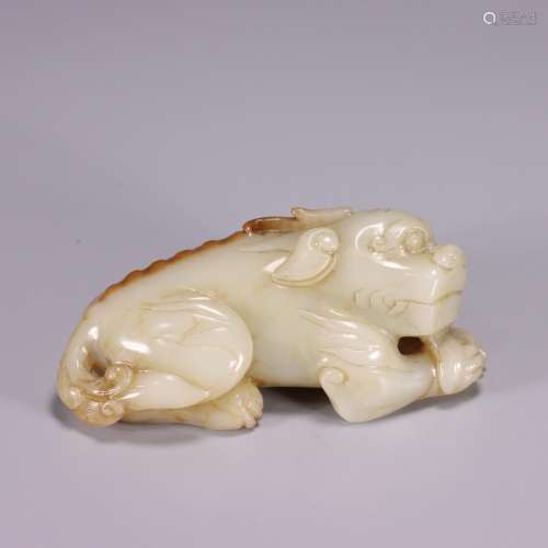 Hetian jade benevolentSize: 9.8 cm long, 5.8 cm wide4.2 cm t...