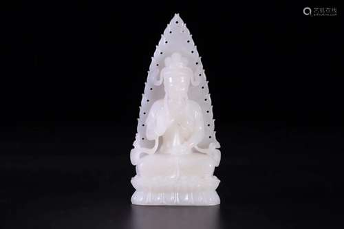 Hetian jade guanyin statueSize: 14 * * * * 6.5 3.0 cm,Weighs...