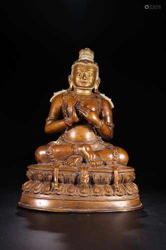 W number 4030Local paint: copper goldbuddhist caveSize: 16 c...