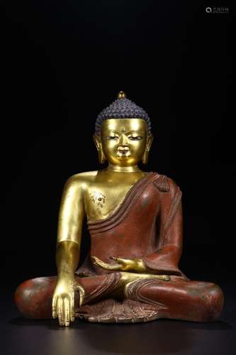 Copper and gold add Buddha had Buddha furnishing articlesSta...