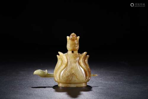 Hetian jade to renew the beautiful patina chicken first cham...