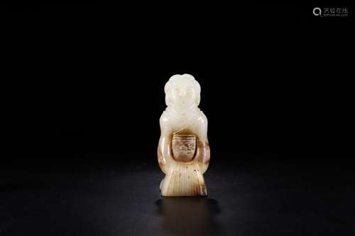 However, hetian jade carving a material stands resemble furn...