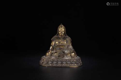 Copper also late master tsongkhapaSize: 19 cm high 17.5 cm w...