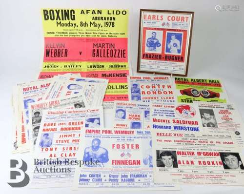 Pugilista interest - boxing match flyers and boxing posters,