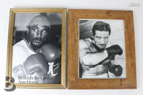 Pugilista interest - fifteen framed cut-outs or prints of va