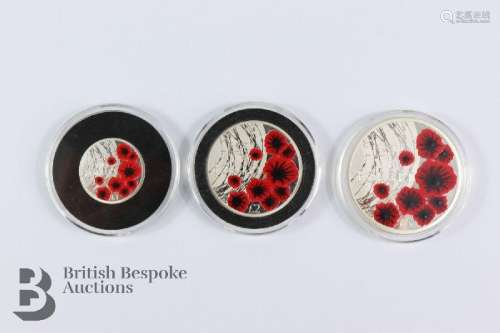 Limited edition boxed set of silver Remembrance Day proof co