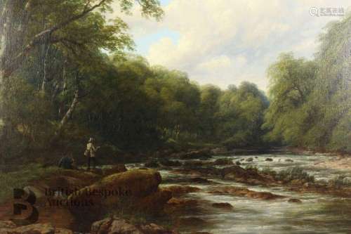 Thomas Baker (1808-1864) Leamington, oil on canvas, "Sc...