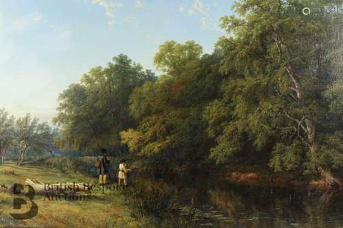 Thomas Baker (1808-1864) Leamington, oil on canvas, entitled