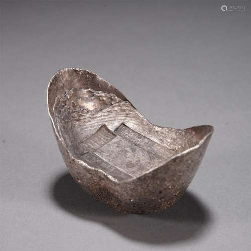 A CHINESE SILVER INGOT