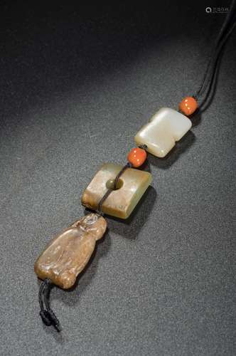 A SET OF JADE PENDANTS