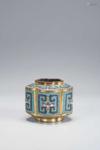 A CLOISONNE FLOWER POT