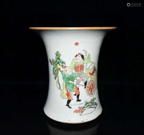 Chinese Pastel Porcelain Handmade Exquisite Figures Pattern ...