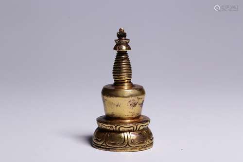 , copper kagyu when tower8 cm tall.Diameter 4 cm.Weighs 149 ...