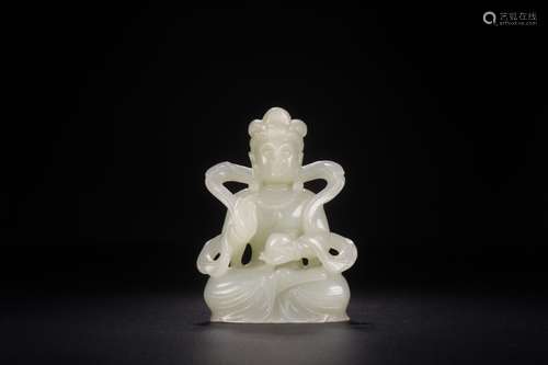 Hetian jade guanyin caveSize: 6.8 x3x9. 2 cm, 194.4 gIn hota...