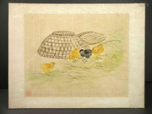 19th C to Early 20th C Chinese Painting on Silk Depicting Ye...