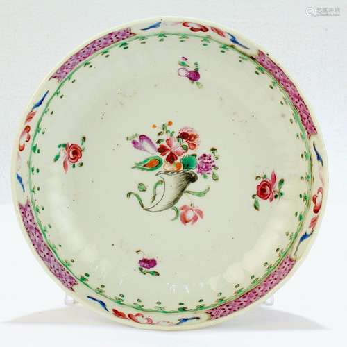 Antique 18th Century Chinese Export Porcelain Tea Bowl or Sa...