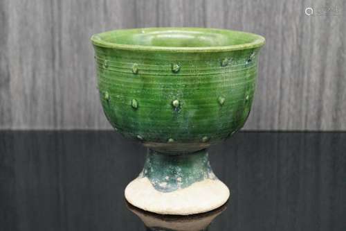 A Fine Collection of Chinese Antique Tang Dynasty Green Glaz...