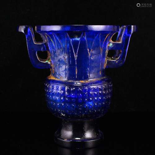 A Fine Collection of Chinese Antique Han Dynasty Glass Twin ...