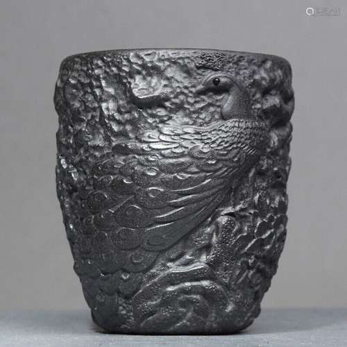 160ML 3.1" Collect Chinese Yixing Zisha Pottery Stone Y...