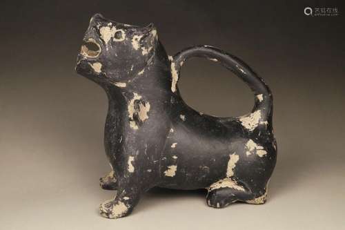 A Fine Collection of Chinese 2thBC Han Dynasty Black Pottery...