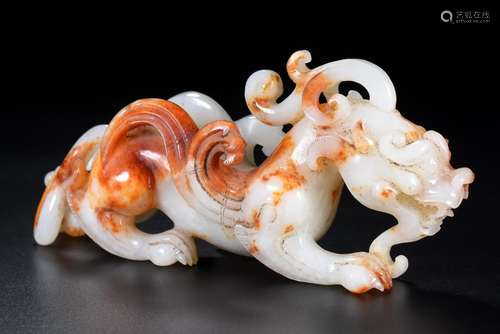 , the dragon, the quality of the jade is exquisite, patina m...