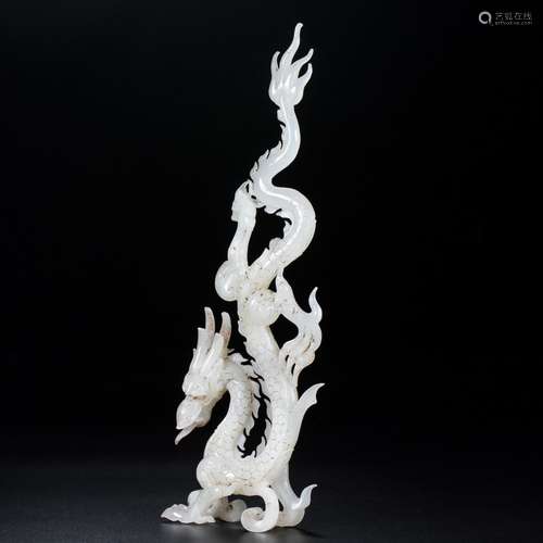 , the dragon, the quality of the jade is exquisite, patina m...