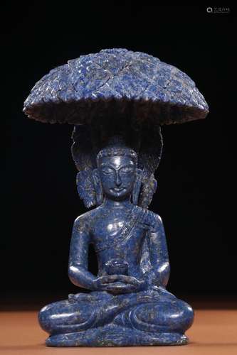 Under the banyan tree lecture sakyamuni, lapis lazuli17 cm h...