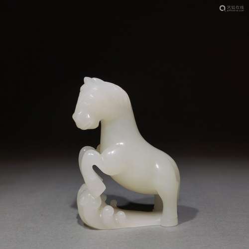 Hetian jade seed makings is horse furnishing articlesSize: 5...