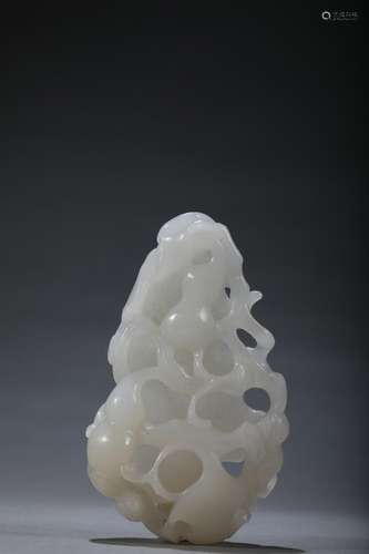 Hetian jade hollow-out the gourd is hangedSize: 4.9 * 2.7 * ...