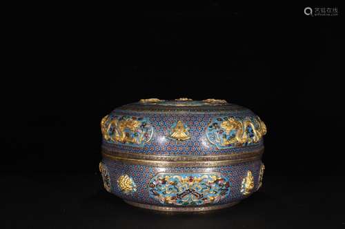 : money, cloisonne, dragon spring boxSize: 20.5 cm diameter ...