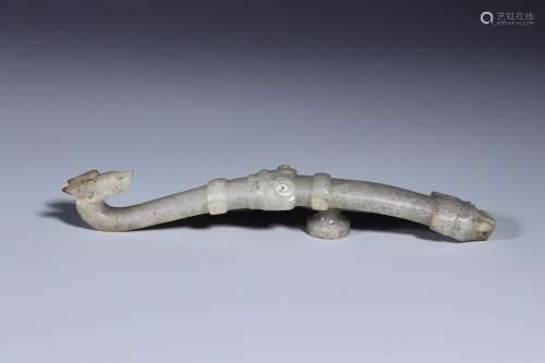 W number 4302Before: hetian jade dragon half buckleSize: 18 ...