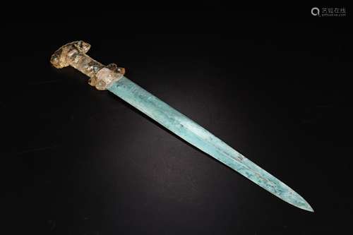 W number 4120Zen: crystal treasure bronze swordSize: 57 cm l...