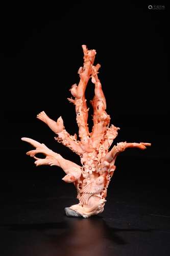 W number 4123Beaming squid: coral furnishing articlesSize: 1...