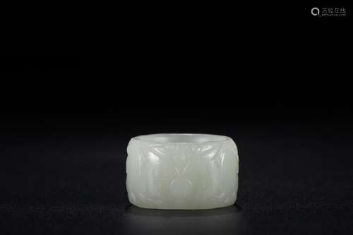 Hetian jade BanZhiSize 2.3 cm thick 1.9 cm inner diameter 20...