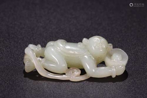 : hetian jade the lad dedicate a treasure.the furnishing art...