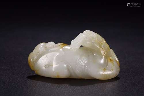 : hetian jade with skin seal hou furnishing articles immedia...