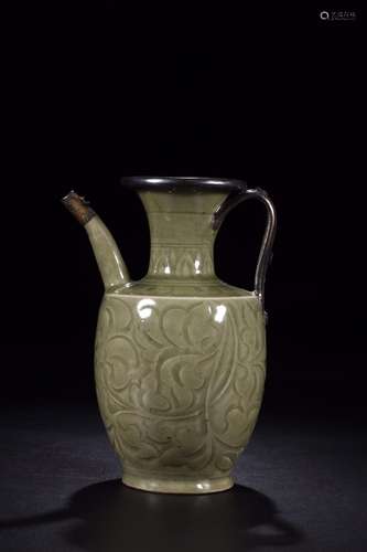 , the state kiln silvering hand-cut ewer1 long 15 cm wide an...