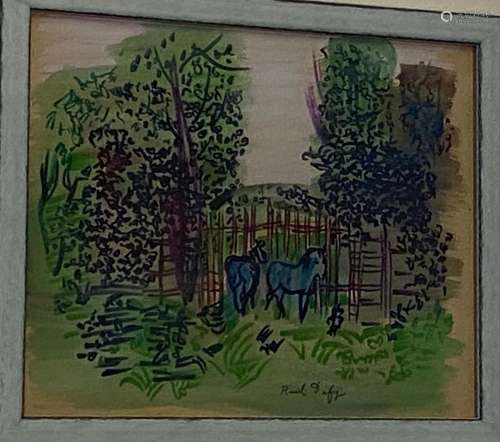 RAOUL DUFY 1877-1953 FRENCH WATERCOLOR