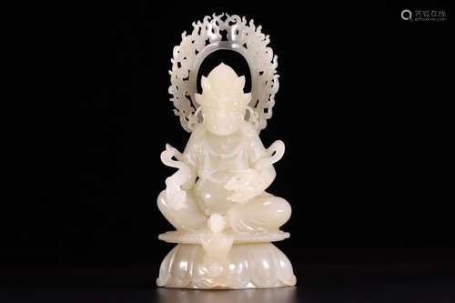 Hetian jade huang mammon cave furnishing articlesHigh 21.5 c...