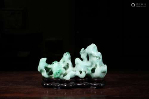 "Four pen rack jade sonSize: 18.5 cm long, 6.5 cm wide,...
